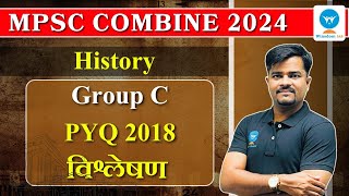 MPSC Combine History  Group C PYQ 2018 विश्लेषण  Winsdom IAS [upl. by Hermine958]