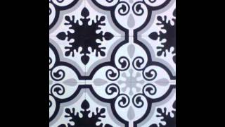 Motifs carreaux de ciment colorés et noirblanc  Cimenterie de la Tour [upl. by Asiulana]