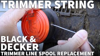 Black and Decker Trimmer Line Spool Replacement  Change the Automatic Feed Spool AFS BampD Trimmer [upl. by Gerkman955]