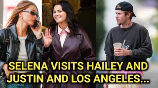 quotBreaking Newsquot🔥😲Selena Gomez First Visit to Justin Bieber and Hailey Bieber before Emory is born [upl. by Cyrill]