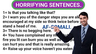 ku baro Englishka af somali Horrifying Sentences [upl. by Im]