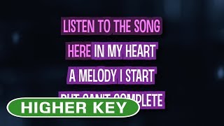 Listen Karaoke Higher Key  Beyonce [upl. by Notgnimer]