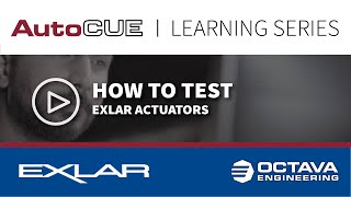 Final Test How to Test Exlar Actuators [upl. by Wilkey]