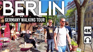 BERLIN Germany 🇩🇪 Summer 4K Walking Tour in Kreuzberg amp Mitte ☀️ [upl. by Atinej]