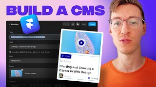 How to build a Content Management System CMS in Framer [upl. by Valsimot]