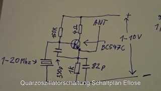 Quarzoszillator Schaltplan und Test  eflose 43 [upl. by Ethelstan]