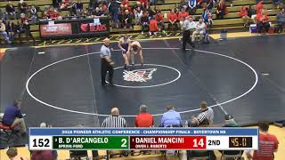 20180217 152 lbs Daniel Mancini Owen J Roberts vs Ben DArcangelo SpringFord [upl. by Inahc]