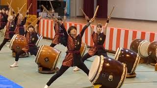 Breathtaking Japanese Taiko drum Wadaiko performance in southern Japan [upl. by Yzdnil]