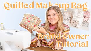 Sew A Quilted Toiletry Bag  Tutorial 🌷 [upl. by Quinby362]