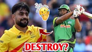 Kieron Pollard SMASHES 5 Sixes In An Over Of Rashid Khan🤩  Kieron Pollard DESTROY Rashid Khan [upl. by Dorette]