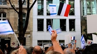 MANIFESTATION PROISRAÉLIENNE ou les israéliens imaginaires [upl. by Aronos]