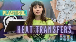 SCREEN PRINTING  Plastisol Ink heat transfers [upl. by Raff900]