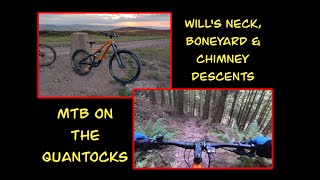 MTB Riding on the Quantocks  Wills Neck BoneYard amp The Chimney amp their locations Feb 2023 [upl. by Langbehn998]