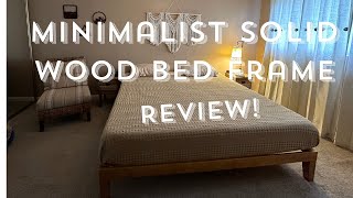 Minimalist Bed Frame REVIEW  Mellow Naturalista Solid Wood Platform [upl. by Bonneau372]