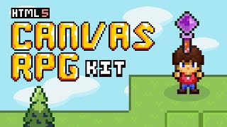 Build a Game with JavaScript and HTML Canvas RPG Kit series [upl. by Dranyar]