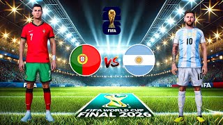 Portugal vs Argentina  Ronaldo vs Messi  FIFA World Cup Final Match  PES Gameplay [upl. by How797]