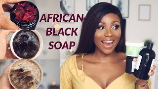 MY SECRET TO GLOWING SKIN  5 BLACK SOAPS THAT YOU SHOULD TRY NOW  DIMMA UMEH [upl. by Rodrique]