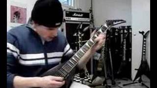 Guitar solo played with Megadeth Jackson King V [upl. by Ytsanyd995]