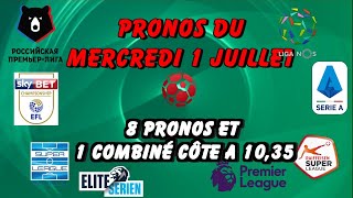 PRONOSTICS DU MERCREDI 1 JUILLET 100  GRATUITS [upl. by Irah]