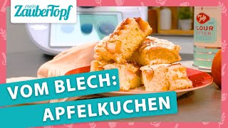 Apfelkuchen vom Blech ganz einfach mit dem Thermomix® [upl. by Lurline]