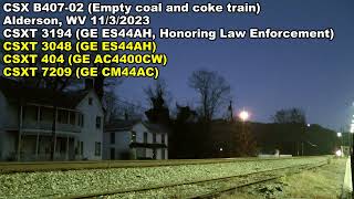 CSX 3194 Honoring Law Enforcement and RS5T Horn HD [upl. by Pinter]