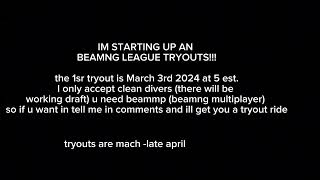 BEAMNG NASCAR LEAGUE TRYOUTS ARE OPEN [upl. by Farant401]