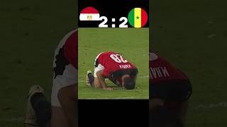 Egypt vs Senegal penalty shootout Sala football shorts [upl. by Mehalick157]