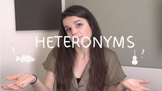 Weekly English Words with Alisha  Heteronyms [upl. by Margetts]