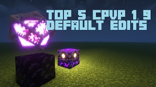 Top 5 Crystalpvp Best Default Texturepack Edits  19 [upl. by Neelrac987]