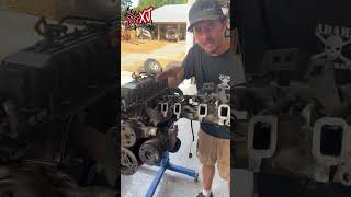 Jeep 40 Intake Install Trick jeep mechanic Engine jeepxj [upl. by Helbonnas967]