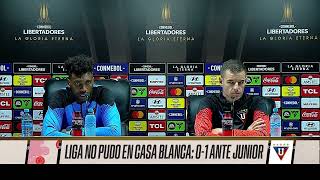 ¡GABBARINI Y DOMÍNGUEZ DIERON DECLARACIONES DESPUÉS DEL DUELO CONTRA EL JUNIOR [upl. by Nerraj109]