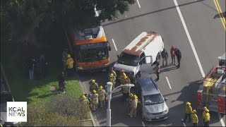 9 injured in bus crash in Leimert Park [upl. by Crofton985]