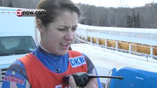 Emily Sweeney Olympic Luge Slider [upl. by Linnie]