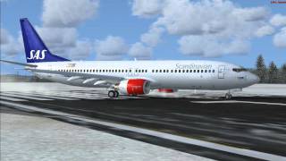 Boeing 737 Gardermoen takeofflanding [upl. by Genet]