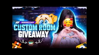 🔴 FREE FIRE GIRL LIVE STREAM CUSTOM ROOM GIVEAWAY  verticallive shortsfeed [upl. by Goerke664]