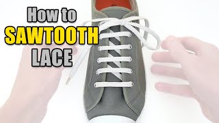 Sawtooth Lacing Tutorial – Professor Shoelace [upl. by Guillermo]