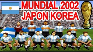 Jugando con ARGENTINA el Mundial Japon Korea 2002 en el juegazo Winning Eleven 2002 de PS1 [upl. by Krystyna]