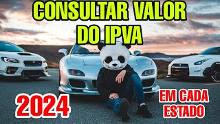 COMO CONSULTAR IPVA 2024 [upl. by Airalav]