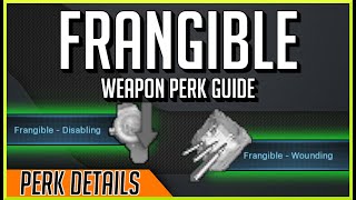 Ultimate Weapon Perk Guide Frangible Disabling And Wounding Secretly Buffed [upl. by Fawcette550]