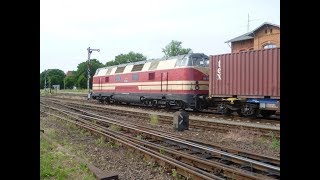 Bahnhof Haldensleben mit 228 3216 der CLR am 17062013 [upl. by Burns]