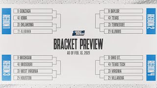 Top 16 March Madness seeds revealed in 1st bracket preview [upl. by Lunt]