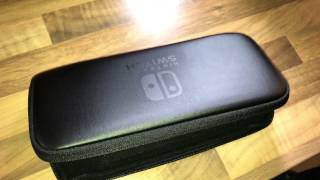 Nintendo SwitchTasche amp Schutzfolie Nintendo Switch Carrying Case  Screen Protector unboxing [upl. by Martijn639]