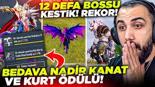 YENİ MODDA 12 DEFA BOSSU KESİP EN NADİR MOR KANAT VE KURTU AÇTIK 😱 DÜNYADA İLK  PUBG MOBILE [upl. by Denice665]