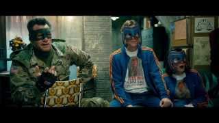 KickAss 2  Clip  Kick Ass recognizes Battle Guy at the Justice Forever meeting  OV [upl. by Bubalo561]