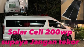 Campervan Hiace Premio Eps17 Tenaga surya 200 Watt [upl. by Brittany]