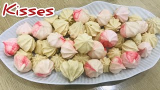 MERINGUE KISSES RECIPE  how to make kisses [upl. by Yecrad]