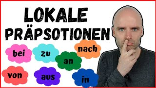 Lokale Präpositionen  Wo  A2 B1 B2  Deutsch lernen  Learn German [upl. by Amandy]