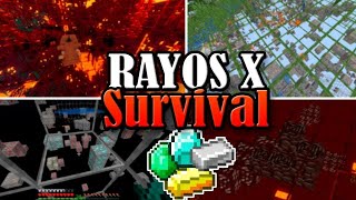 XRAY en MINECRAFT PE 11711  RAYOSX EN SUPERVIVENCIA SIN TRUCOS 2021 [upl. by Angid]