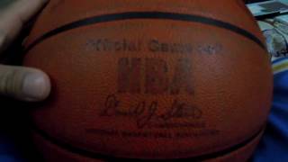 UPDATE 1 RARE HOW TO BREAKIN OFFICIAL LEATHER INDOOR NBA GAME BALL [upl. by Anaer]