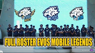 ANOUNCEMENT FULL ROSTER EVOS  GLORY ICON amp HOLY [upl. by Annayr]